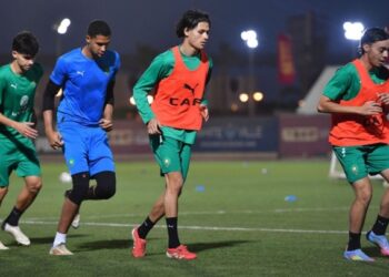 المنتخب الوطني لأقل من 20 سنة يستعد لمواجهة نيجيريا