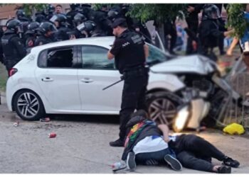 إصابة 13 شخصًا في حادث دهس جماعي قبل مباراة برشلونة وإسبانيول