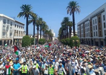 مسيرة حاشدة في الرباط رفضاً لتجويع غزة