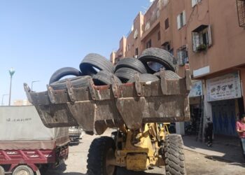 حجز 115 اطارا مطاطيا معدا للاستعمال في “شعالات” عاشوراء بمراكش + صور