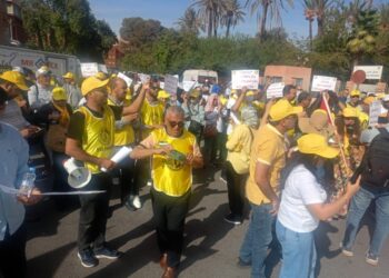 النقابة الوطنية للصحة بمراكش تنزل للشارع احتجاجا على ضرب العرض الصحي