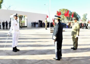 عامل إقليم الرحامنة يترأس مراسيم تحية العلم احتفاءً بذكرى عيد الاستقلال