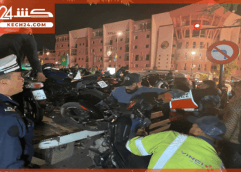 بالڤيديو: بسبب السياقة الاستعراضية.. حجز دراجات المحتفلين بفوز المنتخب بمراكش