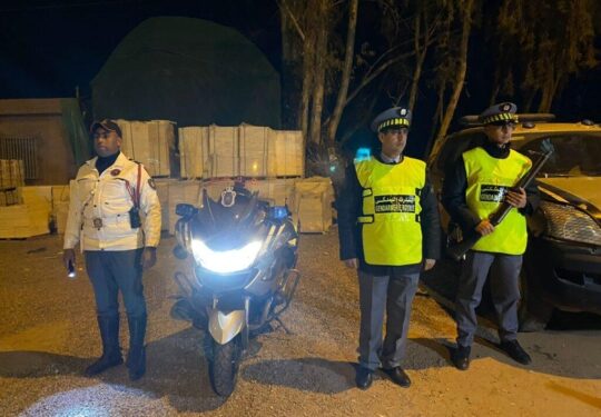 حملات مكثفة لدرك تسلطانت لمكافحة الجريمة والفوضى المرورية