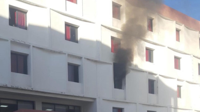 حريق في الحي الجامعي بتازة يدخل أربعة طلبة إلى المستشفى
