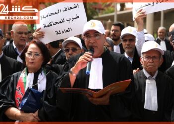 بالڤيديو: اتحاد المحامين الشباب بمراكش يجدد إنخراطه في إضراب المحامين
