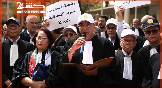 بالڤيديو: اتحاد المحامين الشباب بمراكش يجدد إنخراطه في إضراب المحامين
