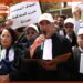 بالڤيديو: اتحاد المحامين الشباب بمراكش يجدد إنخراطه في إضراب المحامين