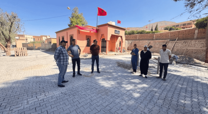 عامل شيشاوة يتفقد أوراش تأهيل وتوسعة ثانوية أداسيل